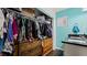 Walk-in closet with custom shelves and lots of storage at 432 Bonelli Ave, Overton, NV 89040