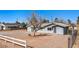 Quaint single-story home with a metal roof, fenced yard, and desert landscaping in a quiet neighborhood at 432 Bonelli Ave, Overton, NV 89040