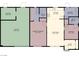 Detailed floor plan showcasing the layout of the home, including room dimensions and spatial relationships at 432 Bonelli Ave, Overton, NV 89040