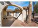 A beautiful courtyard featuring a decorative fountain and a peaceful outdoor retreat at 5111 Rudy Ln, Las Vegas, NV 89120