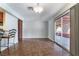 Spacious dining room with tiled floor and glass doors to the outside patio at 5111 Rudy Ln, Las Vegas, NV 89120