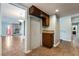 Hallway with granite topped counter and cabinets at 5111 Rudy Ln, Las Vegas, NV 89120