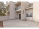 Private backyard patio area with stucco walls, perfect for outdoor relaxation at 6250 W Flamingo Rd # 7, Las Vegas, NV 89103