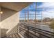 Balcony with black metal railing overlooking the street at 6250 W Flamingo Rd # 7, Las Vegas, NV 89103