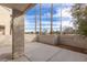 Spacious outdoor patio area with privacy walls and desert landscaping at 6250 W Flamingo Rd # 7, Las Vegas, NV 89103