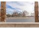 View of the park and baseball field, framed by palm trees at 6250 W Flamingo Rd # 7, Las Vegas, NV 89103