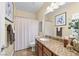 Inviting full bathroom featuring granite countertop, a shower-tub combo, and neutral décor creating a relaxing atmosphere at 746 Royal Course Ct, Las Vegas, NV 89148