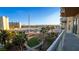 Relax on this spacious balcony with city views surrounded by lush green landscape at 8255 Las Vegas Blvd # 415, Las Vegas, NV 89123