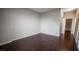 Empty bedroom with wood floors and natural light at 8255 Las Vegas Blvd # 415, Las Vegas, NV 89123