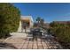 Backyard patio featuring stylish outdoor furniture and a view of the inviting pool area, perfect for relaxation at 4830 Byzantine Ct, Las Vegas, NV 89149