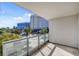 Large private balcony offers amazing views of the city at 322 Karen Ave # 201, Las Vegas, NV 89109