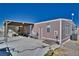 Expansive backyard featuring a covered patio, providing ample outdoor entertaining space at 3581 W Dyer Rd, Pahrump, NV 89048