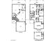 Detailed two-story floor plan featuring open living spaces, multiple bedrooms, and a two-car garage at 3964 Irvin Ave, Las Vegas, NV 89141