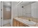 Bright bathroom with double sinks and tub/shower combo at 420 Pinnacle Heights Ln, Las Vegas, NV 89144