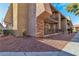 Well maintained building with a stone facade and landscaped with rock ground cover at 5009 Indian River Dr # 153, Las Vegas, NV 89103