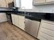 Kitchen featuring stainless steel dishwasher, sink, countertops and appliances at 6104 Hillside Bloom Ct # 201, Las Vegas, NV 89130