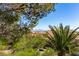 Lush greenery and beautiful landscaping with a view at 10709 Brinkwood Ave, Las Vegas, NV 89134