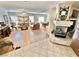 Bright and airy living room features hardwood floors, a fireplace and an open floor plan at 11027 Dornoch Castle St, Las Vegas, NV 89141