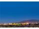 Stunning city skyline view at dusk with beautiful lighting at 1964 Oliver Springs St, Henderson, NV 89052