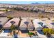 Neighborhood aerial view highlighting the homes, desert landscaping, and convenient access to community amenities at 2633 Flare Star Dr, Henderson, NV 89044