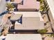 Birds eye view of house with desert landscaping and a private yard at 2633 Flare Star Dr, Henderson, NV 89044