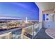 Enjoy city views from this condo balcony at twilight at 2700 Las Vegas Blvd # 4002, Las Vegas, NV 89109