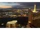 Breathtaking twilight view of the Las Vegas skyline and surrounding mountains at 2700 Las Vegas Blvd # 4002, Las Vegas, NV 89109