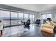 Spacious living room featuring floor-to-ceiling windows offering stunning views and comfortable seating at 2700 Las Vegas Blvd # 4002, Las Vegas, NV 89109