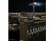 Night shot of the Stratosphere Tower and Las Vegas cityscape illuminated by lights at 2700 Las Vegas Blvd # 4002, Las Vegas, NV 89109