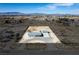 Aerial view highlighting the property lines of this desert home with mountain views at 3420 Malibou Ave, Pahrump, NV 89048