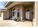 Welcoming entrance with a covered porch, perfect for enjoying the desert views at 3430 Flagstone Ct # 2, Pahrump, NV 89048