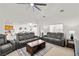 Cozy living room with recliner sofas, a wooden coffee table, and ample natural light at 3430 Flagstone Ct # 2, Pahrump, NV 89048