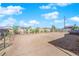 Expansive backyard space with desert landscaping, including cacti and a clear blue sky above at 3936 Savoy Ct, Las Vegas, NV 89115