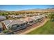 Aerial view of neighborhood and mountains at 4775 E Beacon Ridge Dr, Pahrump, NV 89061