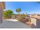 Outdoor balcony featuring metal railings, desert landscaping, and mountain views at 6337 Black Mane Way, North Las Vegas, NV 89081