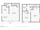 Floorplan of the home showcasing the layout of the living spaces and bedrooms at 6630 Bubbling Brook Dr # C, Las Vegas, NV 89107