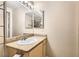 Bathroom features a single sink vanity, mirrored medicine cabinet and great lighting at 8000 W Badura Ave # 1019, Las Vegas, NV 89113