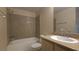 Cozy bathroom featuring a shower and tub combination with stylish accents at 8000 W Badura Ave # 1019, Las Vegas, NV 89113