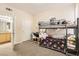 Bedroom with a bunk bed, desk, and adjoining bathroom at 8000 W Badura Ave # 1019, Las Vegas, NV 89113