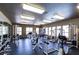 Community gym featuring fitness equipment, weights, and plenty of natural light from large windows at 8000 W Badura Ave # 1019, Las Vegas, NV 89113