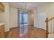 Dining area with sliding glass door to backyard at 8234 Misty Sage St, Las Vegas, NV 89139