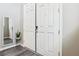 Bright entryway featuring a classic double door and neutral-colored walls at 10801 Far Country Ave, Las Vegas, NV 89129