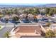 Elevated view of the neighborhood, showcasing rooftops and the surrounding community at 2045 Summit Pointe Dr, Las Vegas, NV 89117