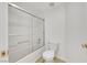 Clean and bright bathroom with a shower-tub combo and neutral finishes at 231 W Horizon Ridge Pkwy # 527, Henderson, NV 89012