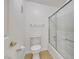 Clean and bright bathroom with a shower-tub combo and neutral finishes at 231 W Horizon Ridge Pkwy # 527, Henderson, NV 89012