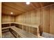 Inviting community sauna with wooden benches and paneling at 231 W Horizon Ridge Pkwy # 527, Henderson, NV 89012