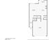 Detailed first floor floorplan featuring a living room, kitchen, garage, and dining room at 2536 Catallo St, Henderson, NV 89044