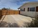 Paver patio and wooden fence offers privacy at 325 Ron Ave, Logandale, NV 89021