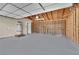 Spacious garage with exposed wood and concrete flooring at 3800 San Joaquin Ave, Las Vegas, NV 89102