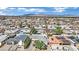 Expansive aerial view of a residential neighborhood with mountain views at 3800 San Joaquin Ave, Las Vegas, NV 89102